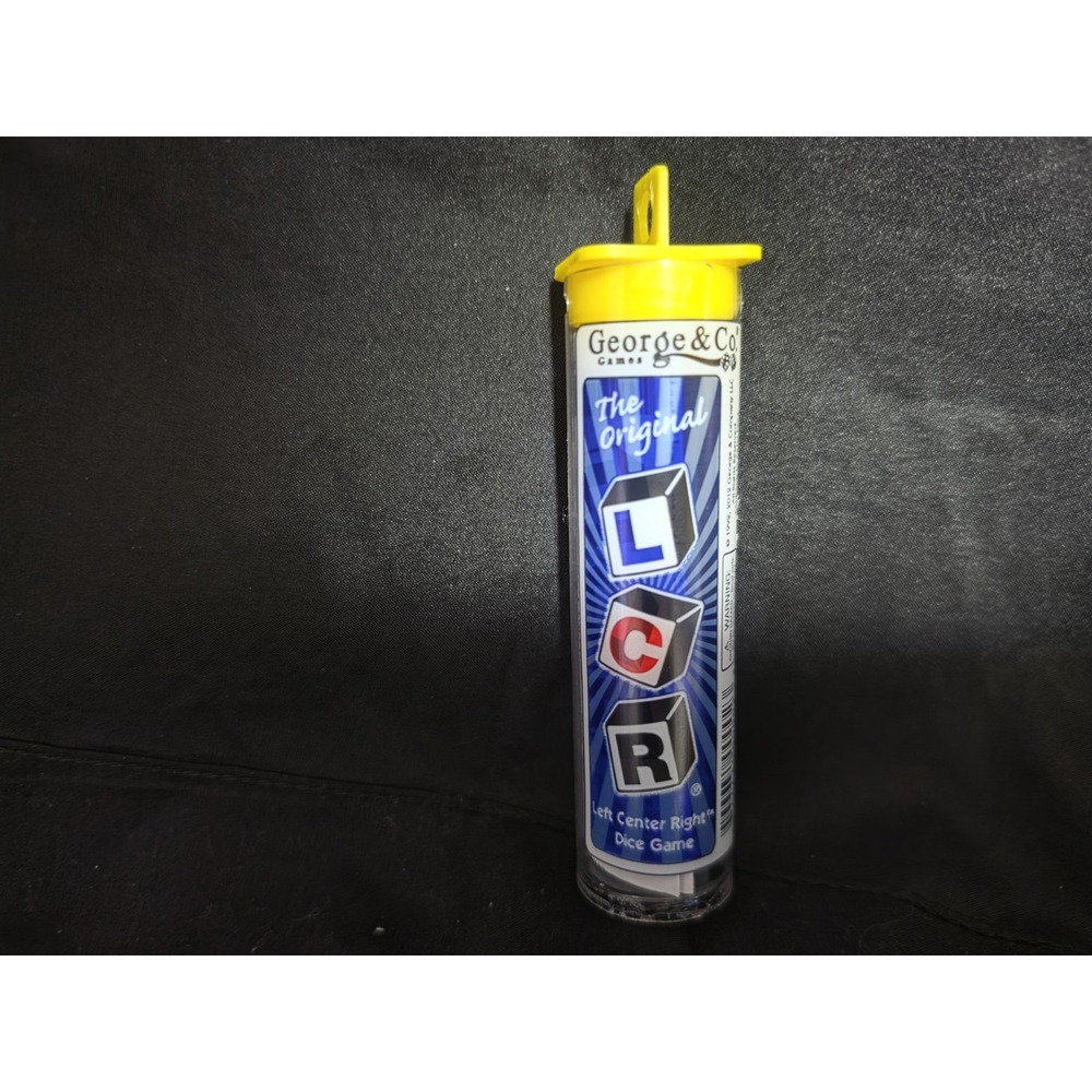 George & Company LCR Left Center Right Dice Game Original Blue Tube New